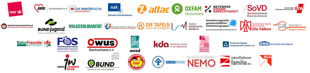 Logos der Bündnisträger-Organisationen